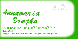 annamaria drajko business card